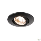 SLV - EASY-INSTALL SLIM LED, encastré downlight intérieur, rond, noir mat, LED, 6W, 2