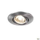 SLV - EASY-INSTALL SLIM LED, encastré downlight intérieur, rond, alu brossé, LED, 6W,