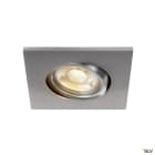 SLV - EASY-INSTALL QPAR51, spot encastré intérieur, carré, alu brossé, GU10/QPAR