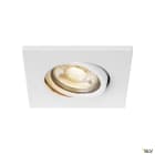 SLV - EASY-INSTALL QPAR51, spot encastré intérieur, carré, blanc mat, GU10/QPAR5