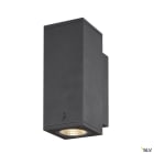 SLV - ENOLA, applique ext, carré, S, anthracite, LED, 7W, 3000K/4000K, IP65, up/down