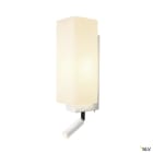 SLV - QUADRASS SPOT, applique intérieure, liseuse, blanc, E27, max 40W, LED 2W, 3000K