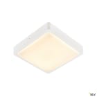SLV - AINOS SENSOR, applique plafonnier ext carré blanc LED 18W 3000K/4000K détecteur