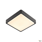 SLV - AINOS SENSOR, applique plafonnier ext carré anthr LED 18W 3000K/4000K détecteur
