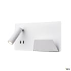 SLV - SOMNILA SPOT, applique int. liseuse, droite, blanc, LED 13W 3000K, avec port USB
