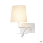 SLV - SOMNILA FLEX, applique int. liseuse, gauche, blanc, LED 3W, 3000K, avec port USB