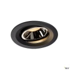 SLV - NUMINOS® MOVE M, encastré downlight, intérieur, noir/chrome, LED, 17,55W, 20°