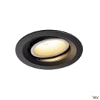 SLV - NUMINOS® MOVE M, encastré downlight, intérieur, noir/blanc, LED, 17,55W, 40°