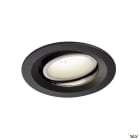 SLV - NUMINOS® MOVE M, encastré downlight, intérieur, noir/blanc, LED, 17,55W, 40°