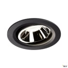 SLV - NUMINOS® MOVE L, encastré downlight, intérieur, noir/chrome, LED, 25,41W, 40°