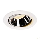 SLV - NUMINOS® MOVE XL, encastré downlight, intérieur, blanc/chrome, LED, 37,4W, 40°