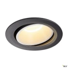 SLV - NUMINOS® MOVE XL, encastré downlight, intérieur, noir/blanc, LED, 37,4W, 20°