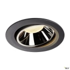 SLV - NUMINOS® MOVE XL, encastré downlight, intérieur, noir/chrome, LED, 37,4W, 55°