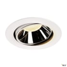 SLV - NUMINOS® MOVE XL, encastré downlight, intérieur, blanc/chrome, LED, 37,4W, 20°