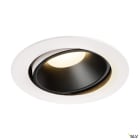 SLV - NUMINOS® MOVE XL, encastré downlight, intérieur, blanc/noir, LED, 37,4W, 40°