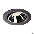 SLV - NUMINOS® MOVE XL, encastré downlight, intérieur, noir/chrome, LED, 37,4W, 55°