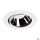 SLV - NUMINOS® MOVE XL, encastré downlight, intérieur, blanc/chrome, LED, 37,4W, 40°