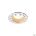SLV - NUMINOS® S, spot encastré, intérieur, blanc/blanc, LED, 8,6W / IP44, 55°