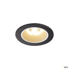 SLV - NUMINOS® S, spot encastré, intérieur, noir/blanc, LED, 8,6W, IP44, 20°