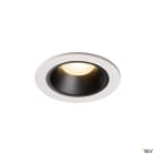 SLV - NUMINOS® S, spot encastré, intérieur, blanc/noir, LED, 8,6W, IP44, 40°