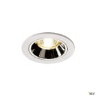 SLV - NUMINOS® S, spot encastré, intérieur, blanc/chrome, LED, 8,6W / IP44, 55°