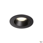 SLV - NUMINOS® S, spot encastré, intérieur, noir, LED, 8,6W, IP44, 40°, UGR <19