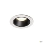SLV - NUMINOS® S, spot encastré, intérieur, blanc/noir, LED, 8,6W / IP44, 55°