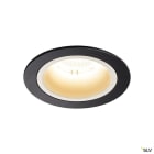SLV - NUMINOS® M, encastré downlight, intérieur, noir/blanc, LED, 17,55W, IP44, 40°