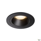 SLV - NUMINOS® M, encastré plafond, intérieur, noir/noir, LED, 17,55 W / IP44, 55°