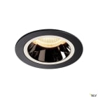 SLV - NUMINOS® M, encastré downlight, intérieur, noir/chrome, LED, 17,55W, IP44, 55°