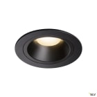 SLV - NUMINOS® M, encastré downlight intérieur, noir, LED, 17,55W, IP44, 20°, UGR <19