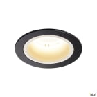 SLV - NUMINOS® M, encastré downlight, intérieur, noir/blanc, LED, 17,55W / IP44, 20°