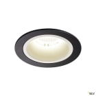 SLV - NUMINOS® M, encastré downlight, intérieur, noir/blanc, LED, 17,55W / IP44, 20°