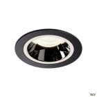 SLV - NUMINOS® M, encastré downlight LED, intérieur, noir/chrome, LED, 40°, UGR < 19