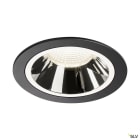 SLV - NUMINOS® L, encastré downlight, intérieur, noir/chrome, LED, 25,41W, IP44, 20°