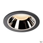 SLV - NUMINOS® XL, encastré downlight, intérieur, noir/chrome, LED, 37,4W, IP44, 40°