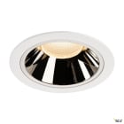 SLV - NUMINOS® XL, encastré downlight, intérieur, blanc/chrome, LED, 37,4W, IP44, 40°