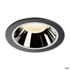 SLV - NUMINOS® XL, encastré downlight, intérieur, noir/chrome, LED, 37,4W, IP44, 20°