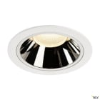 SLV - NUMINOS® XL, encastré downlight, intérieur, blanc/chrome, LED, 37,4W, IP44, 55°