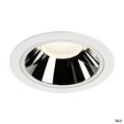 SLV - NUMINOS® XL, encastré downlight, intérieur, blanc/chrome, LED, 37,4W, IP44, 20°