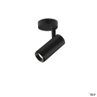 SLV - NUMINOS® S, plafonnier LED, intérieur, noir/noir, LED, 10,42W, 24°, UGR < 16