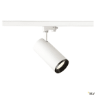 SLV - NUMINOS® L, spot rail 3 allumages, intérieur, blanc/noir, LED, 28W, 24°