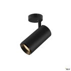SLV - NUMINOS® L, plafonnier LED, intérieur, noir/noir, LED, 28W, 24°, UGR < 19