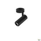 SLV - NUMINOS® S, plafonnier LED, intérieur, noir/noir, LED, 10,42W, 24°, UGR < 13