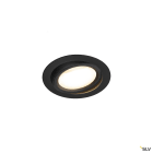 SLV - OCULUS, spot encastré intérieur, noir, LED, 11W, 2000-3000K, Dim toWarm