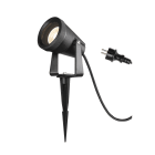 SLV - SAMRINA, projecteur ext., spot piquet, noir, GU10, 7Wmax, IP65, plast. recyclé