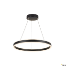 SLV - ONE 60, suspension LED, intérieur, up/down, noir, LED, 24W