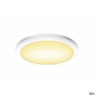SLV - RUBA 27, applique plafonnier, blanc, LED 12W 3000/4000K plast recyclé, inter CCT