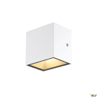 SLV - SITRA CUBE, applique ext, S, simple, blanc LED 6,2W 3000K/4000K IP44 CCT Switch