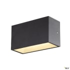 SLV - SITRA CUBE applique ext M up/down anthracite LED 14W 3000K/4000K IP65 CCT Switch